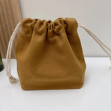 5Pcs Color Drawstring Pouches Portable Gift Blank Bags For DIY Cotton Hemp Bags Jewelry Display Packaging Storage
