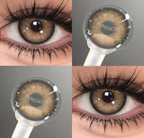 1 pair Fashion Makeup Beauty Contacts Lenses Soft Yearly Blue Green Contacts Eyes Color Lenses Colored Soft Lens Pupils