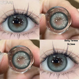 1 Pair Color Contact Lenses for Eyes Korean Brown Natural Big Eye Lenses Gray Eye Contact Green Color Lens