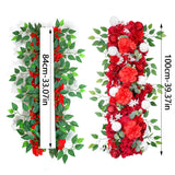 Ikeehome  100cm DIY Wedding Flower Wall Decoration Arrangement Supplies Silk Peonies Rose Artificial Floral Row Decor Wed Arch Backdrop