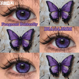 1 Pair New Product Butterfly Series Contacts Lenses Color Fashion Blue Green Soft Cosplay Contacts Fast Shiping