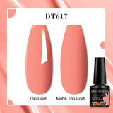 7ml Rubber Base Nail Gel Polish Nude Milky White DIY Nail Art Soak Off Gel Polish Semi Permanent Painting UV Vernis