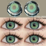 1 Pair Colored Contact Lenses for Eyes Natural Look Brown Eye Lenses Gray Contact Blue Lenses Eye Cosmetics Yearly Use