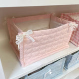Original Korean Imported Quilted Storage Basket Desktop Good Item Storage Cute Storage Frame