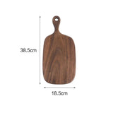 Black Walnut Cutting Board Solid Wood Chopping Boards Western Restaurant Solid Wood Bread Board with Handle Cutting Board