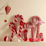 New Christmas Decorations Red and White Walking Stick Plaid Christmas Balloon Hot Air Balloon Hanging Christmas Tree Decoration