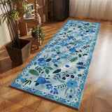 Bedroom Long Carpet Bedside Floor Mat Soft Machine Washable Rug Flower Pastoral Style Home Decoration Rugs Alfombra Dormitorio