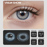 Natural Green Colored Contact Lenses, Soft Eye Contacts for Y2K Makeup, Cosmetics & Eyelashes, Trendy Daily Wear