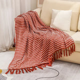 Nordic White Casual Throws Blankets Soft Comfortable Knitted Shawl Sofa Blanket Bed End Cover Hotel Home Decoration Bedspread