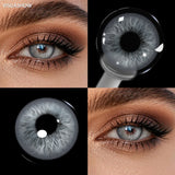 Prescription Colored Contact Lenses with Power Small Pupil Natural Eye Beauty 12 Month Disposable for Daily Cosmetics