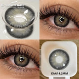2Pcs Color Contact Lenses for Eyes Natural Gray Eye Lenses Brown Contact Lens Fashion Blue Lenses Green Contacs Yearly