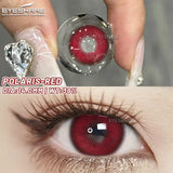 2pcs/pair crazy Halloween Colored Contact Lenses for Makeup Eyes Big Pupils Red Contact Lenses red series cosplay Lens