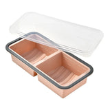 New High Quality Durable 2/3/4 Grid Lunchbox Compartmentalized Wheat Straw Lunch Box Dinnerware Portable Food Fruit Container