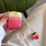 For AirPods Pro3 Pro 2 AirPods 2 3 4 Case Fashion Cute strawberry Shock Proof Earphone Protective Sleeve