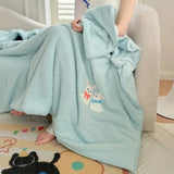 New winter warm thickened three-dimensional towel embroidered triangular needle blanket one blanket multi-purpose