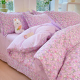 New Cotton Single Duvet Cover Printed Garden Quilt Cover Skin Friendly Breathable Bedding 150x200 180x220 220x240 200x230