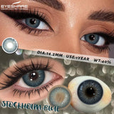 1 Pair Brown Contact Lenses for Eye Natural Beauty-health Colored Lenses Gray Pupils Cosmetics Blue Lenses Yearly Use