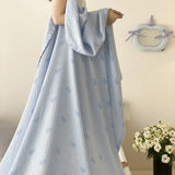 New color-woven jacquard tencel cotton cold blanket summer cool silky smooth towel blanket air-conditioning room blanket