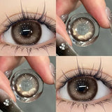 Brown Contact Lenses with Prescription 2pcs Colorful Korean Fashion Lenses Yearly Makeup Contact Lens Beauty Pupils
