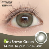 Natural Amber Brown Colored Contacts Warm Bright Pupil Soft Lens For Newbie Sweet Casual Fashion Eyewear
