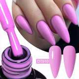 7ml Rubber Base Nail Gel Polish Nude Milky White DIY Nail Art Soak Off Gel Polish Semi Permanent Painting UV Vernis