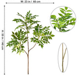 75/110cm Large Artificial Plants Fake Lacquer Tree Branch Plastic Leaves Tall Green Landscape Faux plant For Home Garden Decor