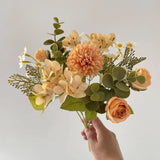 Chamomile Combination Artificial Flowers for Home Ornamental Flowerpot Decoration Wedding Arch Accessories Biomimetic Bouquet