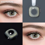 1 Pair Red Color Contact Lenses Beauty Blue Lenses Yearly Fashion Brown Lens for Eyes Makeup Grey Pupil Green Contacts