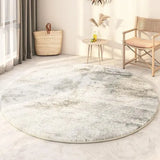 Light Luxury Carpets for Living Room Nordic Bedroom Decor Plush Carpet Large Area Round Abstract Floor Mat Thicken Lounge Rug