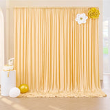 2 Panels Pink Backdrop Curtain for Wedding Polyester Photography Backdrop Drapes for Birthday Parties Stage Backdrop Stand