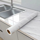 Marble Kitchen Oil-Proof Film Stove Waterproof Moisture-Proof Self-Adhesive Wallpaper Countertop Cabinet Renovation Tile Sticker