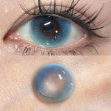 1 Pair Fashion Color Contact Lenses for Eyes With Degree Blue Contact Lens Natural Contacts Yearly Cosmetics Eye Lens