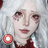 Eye Eyes Color Contacts Colored Contact Lenses Lens Small Pupil Beauty Halloween Cosplay Anime Pink Blind 2Pcs 1 Year
