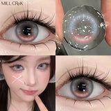 New Colorld Contact Lenses for Eyes Fashion Natural Brown Soft Lenses Blue Eyes Beautiful Pupils Yearly Use