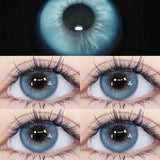 1pair Blue Green Gray Brown Color Contact Lenses Circle Lens 14.2mm