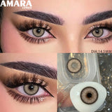 1 Pair Colored Contact Lenses Natural Fashion Brown Eye Lens Gray Contact Eye Lenses Blue Lenses Contacts for Dark Eyes