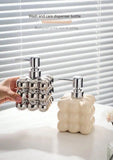 300ml Liquid Soap Dispenser Press Separated Bottle Bathroom Accessories Ceramic Household Body Wash Shampoo  Dispenser Bottle