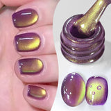 10ml Only Green Glass Bead Cat Magnetic Gel Nail Polish Guava Soda Grape Iced Crystal Salon Soak Off Gel Manicure