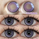 1 Pair Myopia Color Contact Lenses for Eyes with Prescription Makeup Eye Color Lenses Beauty Pupils Fashion Blue Lenses