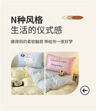 Kawaii Cartoon Dog Washed Cotton Bedding Set for Girl Boys Skin-friendly Duvet Cover Set with Sheet Soft Comfortable Quilt Cover