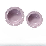 2pcs Set Simple Cheese Salad Bowl Household Ceramic Cream Tableware Household Desserts Breakfast Oatmeal Bowl Fruit Salad Bowl