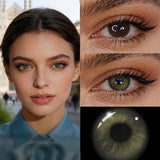 14.5mm Colored Contact Lenses 6 Months Use Soft Gradient Brown Eyes Contacts Daily Makeup Eyewear
