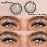 New Natural Color Contact Lenses 2pcs Blue Eyes Lenses Gray Eye Contact Brown Colored Eye Lens Green Beauty Makeup Lens