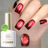 10ml Cat Magnetic Eye Gel Polish Glass Bead For Autumn Winter Crystal Semi Permanent Glitter Soak Off HEMA/TPO FREE