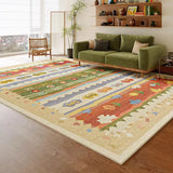 Retro Moroccan Living Room Carpet Colorful Dopamine Art Bedroom Bedside Rug Large Area Fashion Art Coffee Table Mats Alfombra 러그