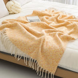 All-Season Cozy Throw Blanket Home Bed End Towel Soft Fringed Blanket for Sofa Bed Office Nap Cover Multifunction Bedspread