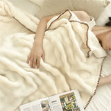 Throw Blankets for Couch Gift for Girls Women Comfortable Plush Cozy Faux Rabbit Fur Warm Fleece Soft Sofa Cover Blanket Camping