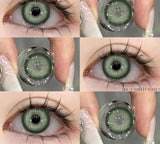 1pair Colored Contact Lenses Natural Look Green Lenses Blue Contact Color Lenses Beauty Pupils Eye Cosmetics Yearly Use