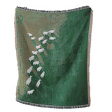 New Blanket Grassland Sheep Tassel Oil Painting Style Throw Blanket Home Decoration Sofa Towel Outdoor Camping Blanket Tapestry