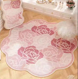 Sweet Irregular Bedroom Bedside Carpet Small Fresh Style Living Room Rugs Creative Fashion Dressing Table Floor Mats Alfombra